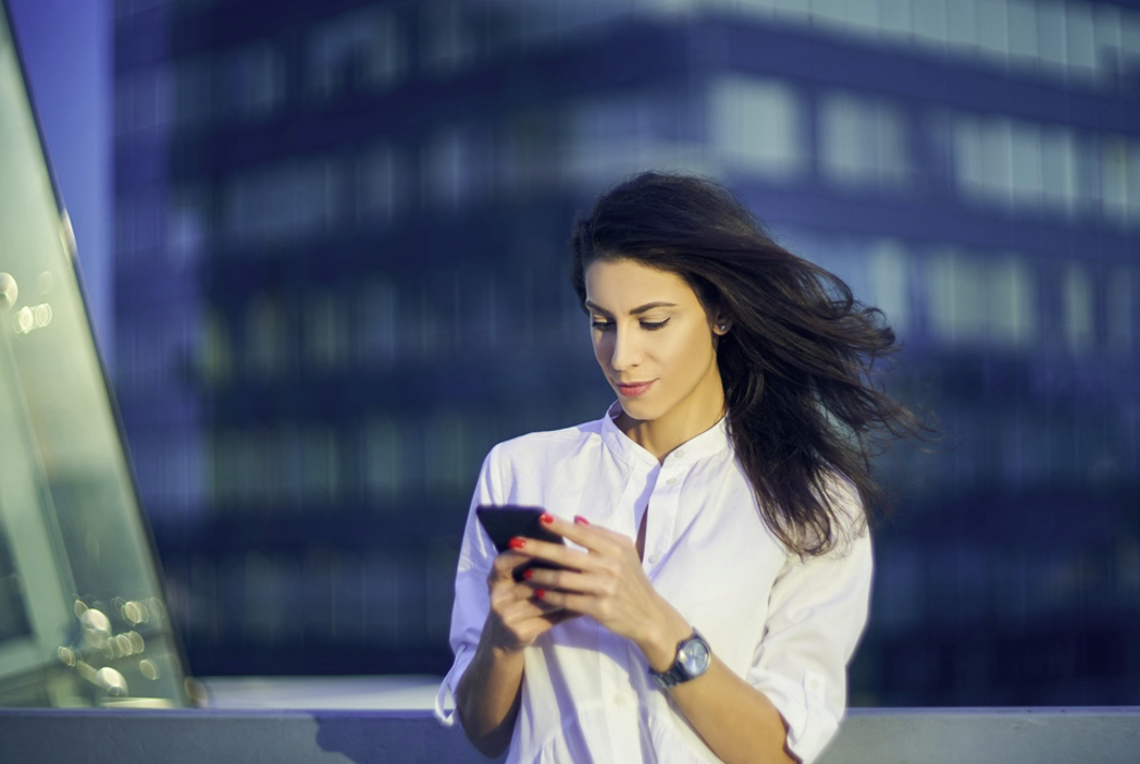 woman on cellphone